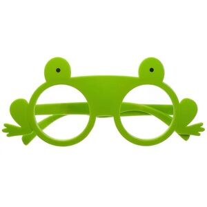 Frog-Themed Green Kids Glasses